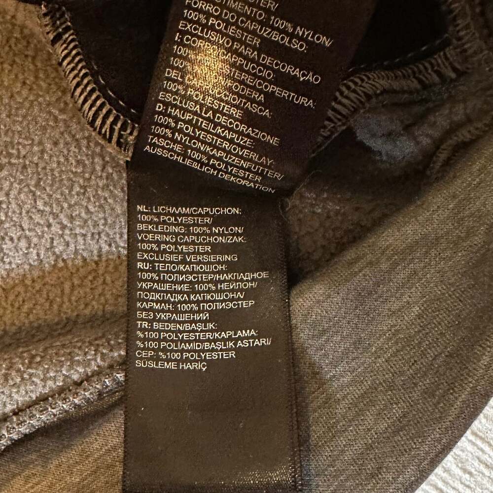 The North Face Mens Small Mountain Athletics 1/4 Zip Hoodie Grey/Black - Picture 14 of 14